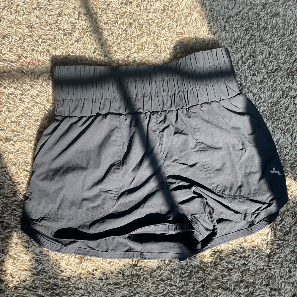 black high waisted shorts
